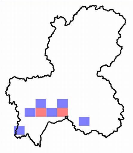 分布情報図を拡大表示します