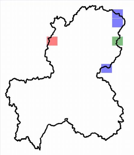 分布情報図を拡大表示します