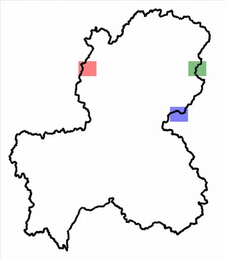 分布情報図を拡大表示します