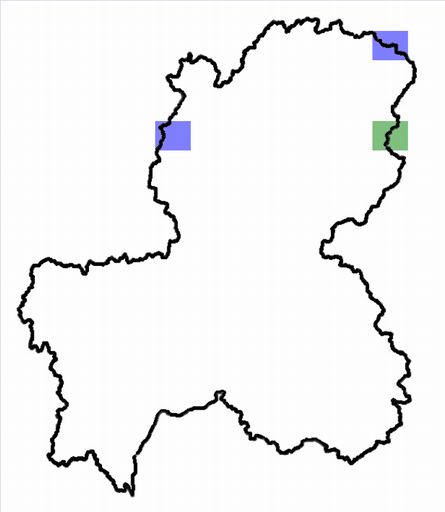 分布情報図を拡大表示します