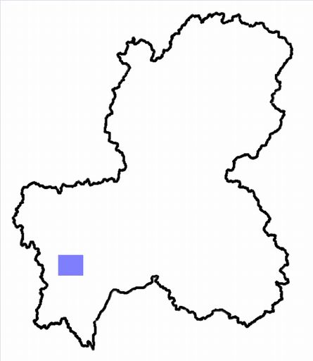 分布情報図を拡大表示します