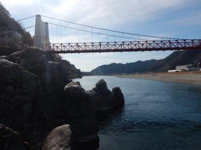 美濃橋下から下流を望む(写真)